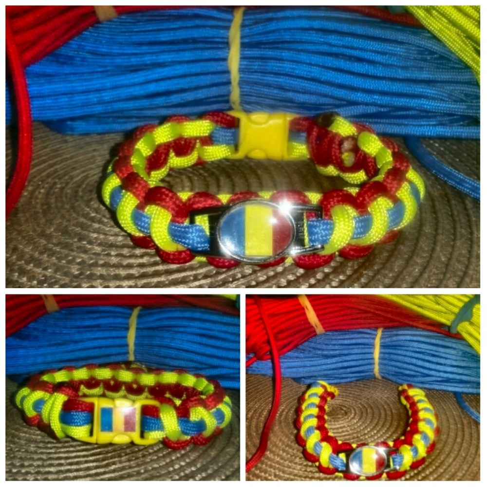 🇷🇴NWOT ... 🇷🇴 Romania/ 🇷🇴Romanian🇷🇴 Paracord Bracelet